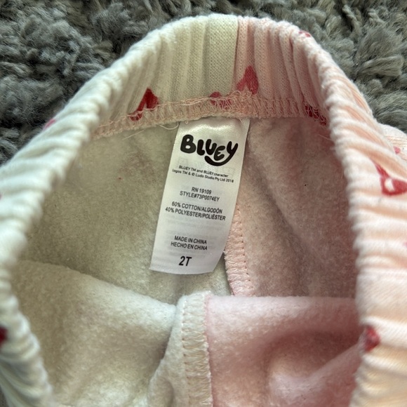 Bluey Two-Tone Valentines Day Heart Sweatsuit Outfit - Picture 10 of 10